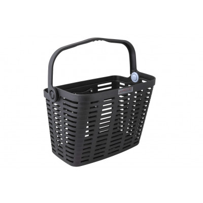Plastový košík na riadidlá CLIP – Čierny